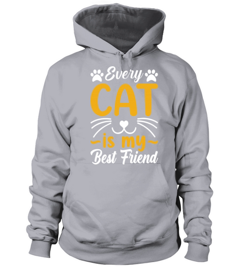 Every Cat is my Best Friend Cat Mom Cat Lovers Women's Hoodie