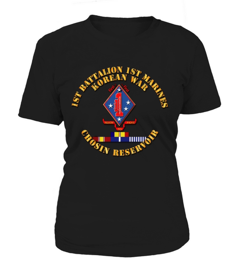 1st Bn 1st Marines - Korea - Chosin w SVC Ribbons T-Shirt Women's T-Shirt