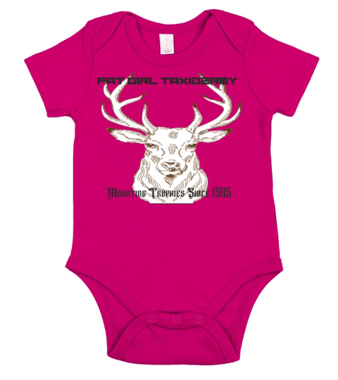 Fat Girl Taxidermy Short Sleeve Baby One-Piece
