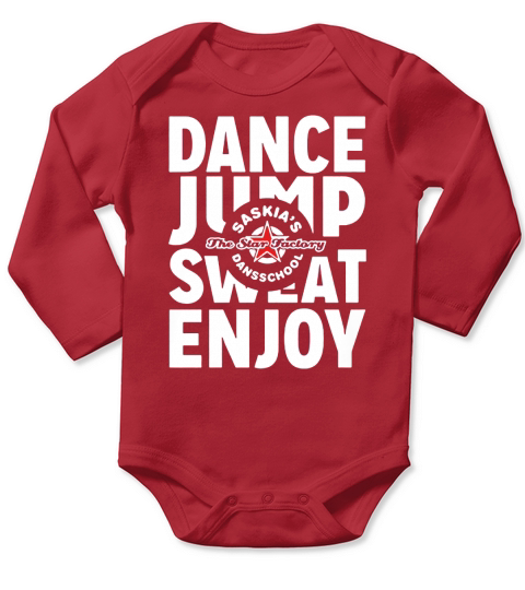 Dance jump sweat enjoy T-Shirt Long Sleeve Baby One-Piece