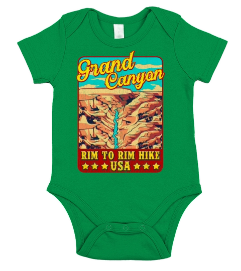 Vintage Grand Canyon - Rim to Rim hike Short Sleeve Baby One-Piece