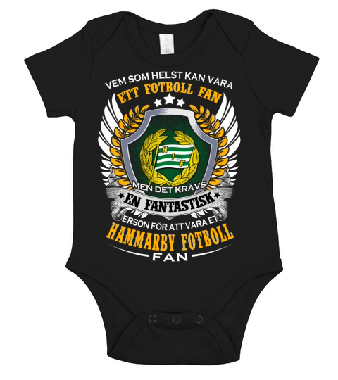 Hammarby Fotboll Short Sleeve Baby One-Piece