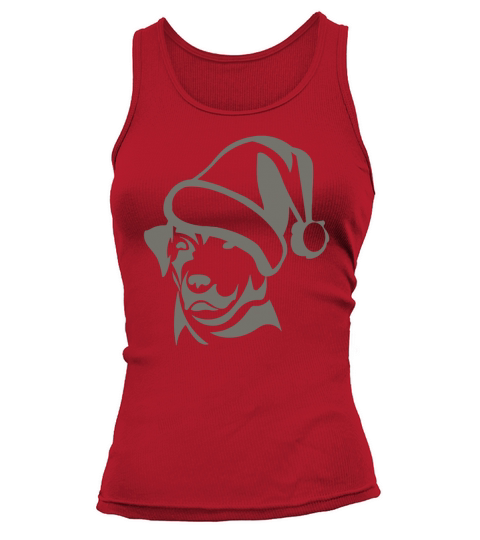 Merry Christmas The Labrador Retriever Hat Santa Claus Christmas Shirt Tank top Woman