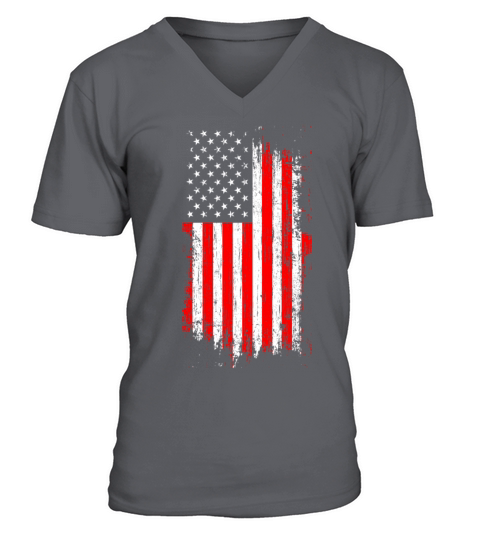 American flag Men's V-Neck T-shirt
