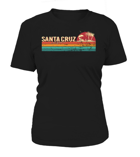 Santa Cruz California City ECG 70s 80s Vintage Women's T-Shirt