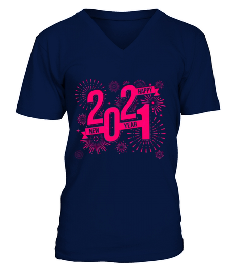Happy New Year 2021 Men's V-Neck T-shirt