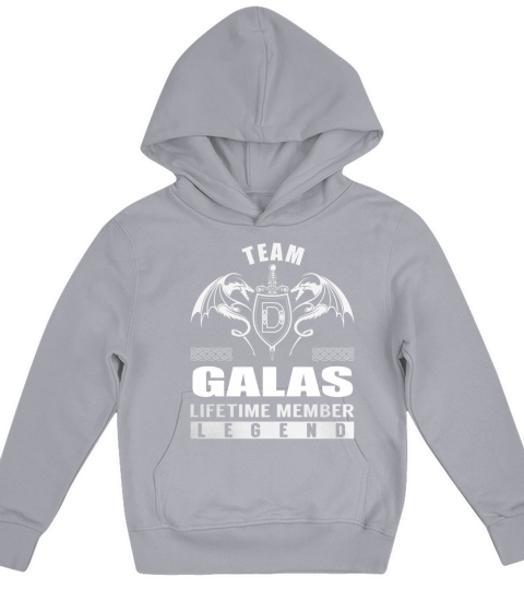 Team GALAS Lifetime Member Legend Name TShirts Kids Hoodie