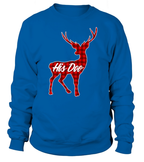 His Doe Couples Vintage Matching Christmas Pajamas Men's Sweatshirt