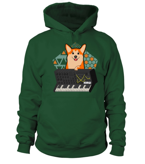 Funny Synthesizer corgi Women's Hoodie