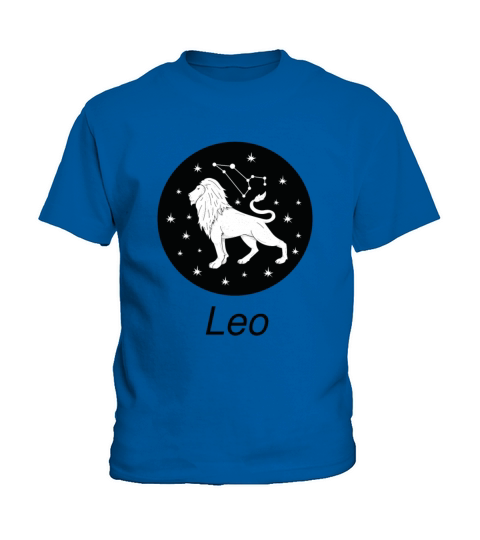Leo Zodiac Sign Astrology Universe Text T Shirt Kids T-Shirt