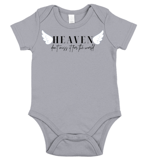 Heaven dont miss it for the world Christian quote Short Sleeve Baby One-Piece