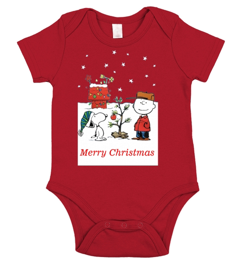 Charlie Christmas Tree shirt Short Sleeve Baby One-Piece