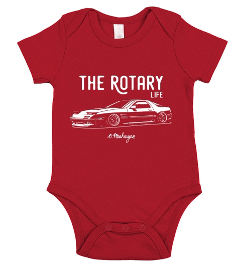 RX7 FC3S Rotary Life Short Sleeve Baby One-Piece