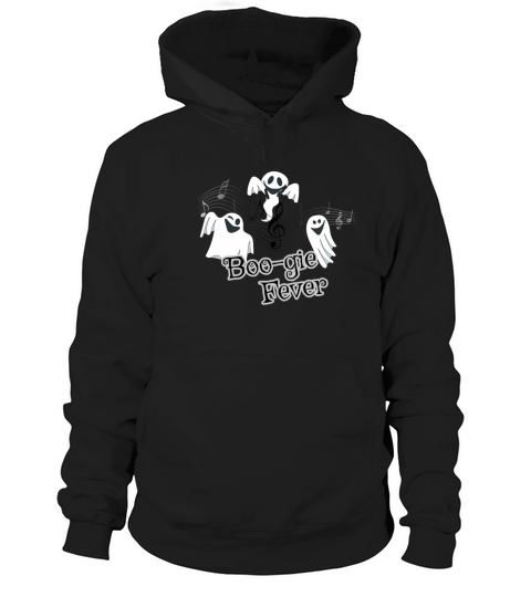 Cute Ghost Halloween Music Women's Hoodie