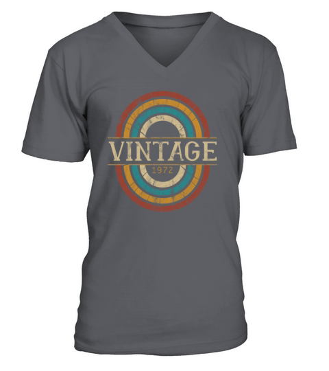 1972 birthday vintage shirt - gift idea retro Men's V-Neck T-shirt
