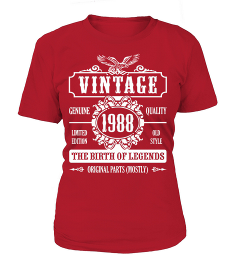 Vintage 1988 The Birth Of Legends Women's T-Shirt
