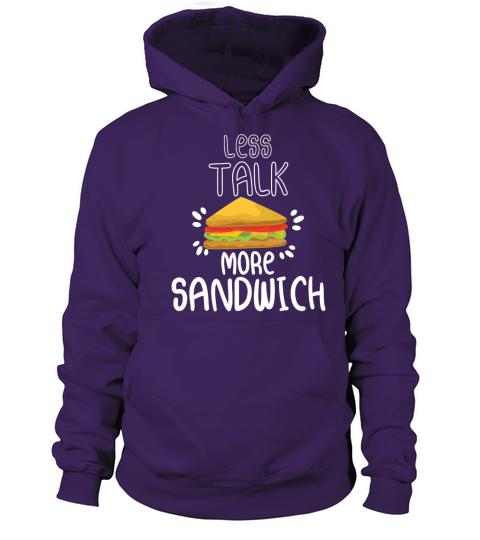 Less Talk Sandwich Junk Food Burgers Women's Hoodie
