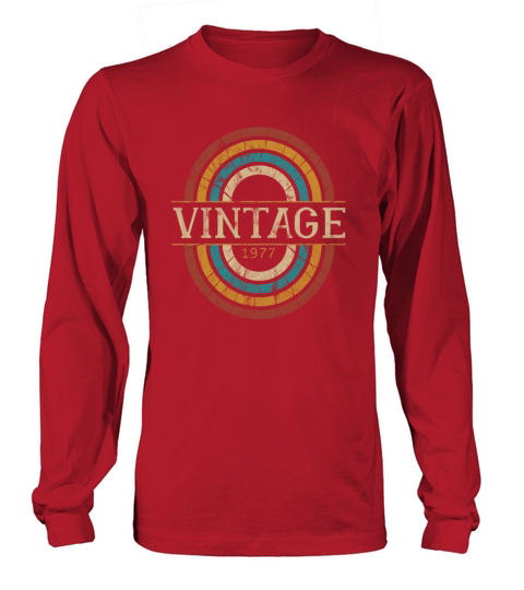 1977 birthday vintage shirt - gift idea retro Men's Long Sleeve