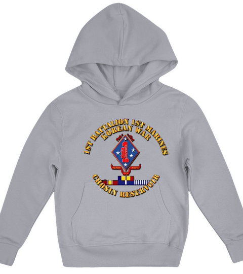 1st Bn 1st Marines - Korea - Chosin w SVC Ribbons T-Shirt Kids Hoodie