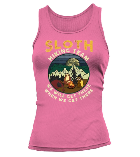 Sloth hiking team we will get there Tank top Woman