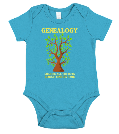 Genealogist Gifts Geneology Family Tree Short Sleeve Baby One-Piece