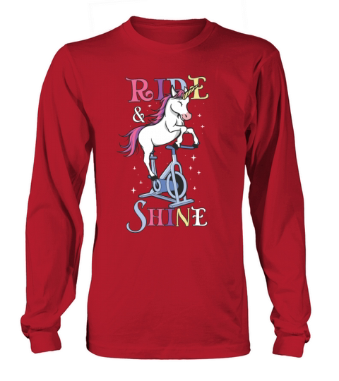 Spin Class Funny Spinning Unicorn Art Long sleeved Unisex