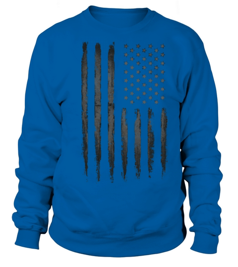 Gray American flag Women's Sweatshirt