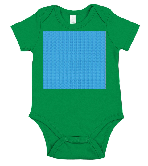 Blue Jigsaw Puzzle Short Sleeve Baby One-Piece