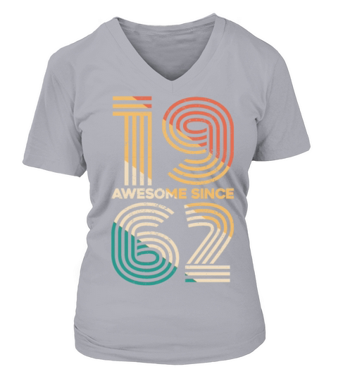 Vintage 1962 - 60 years old - 60th birthday gift V-neck T-Shirt Woman