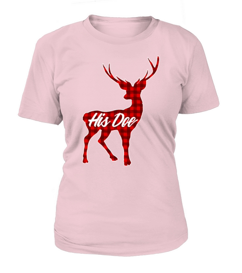 His Doe Couples Vintage Matching Christmas Pajamas Women's T-Shirt