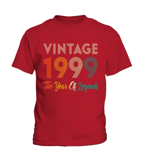 21st Birthday Gift - Vintage 1999 Retro Bday 21 Ye Kids T-Shirt