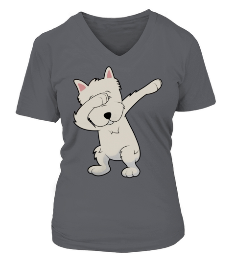 WESTIE DABBING V-neck T-Shirt Woman