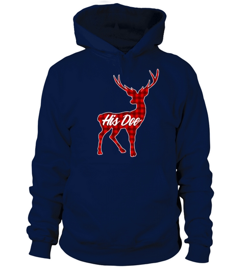 His Doe Couples Vintage Matching Christmas Pajamas Women's Hoodie
