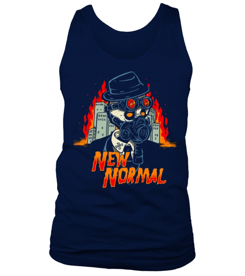 Horror Art Zombie Apocalypse New Normal Psychobill Men's Tank Top