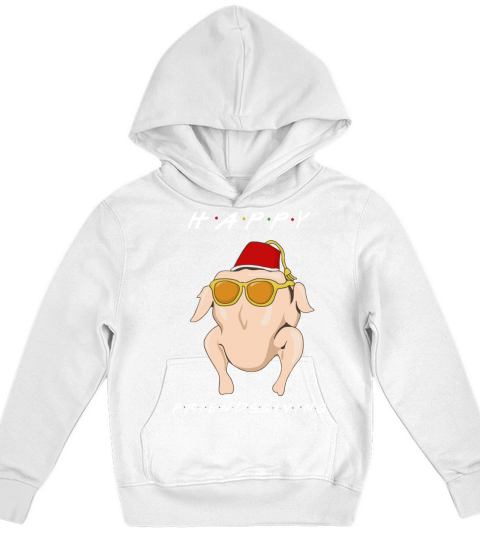 Friends Happy Friendsgiving Turkey Chicken Thanksgiving Kids Hoodie