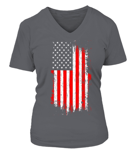American flag Women's V-Neck T-shirt