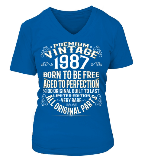 PREMIUM VINTAGE 1987 Women's V-Neck T-shirt
