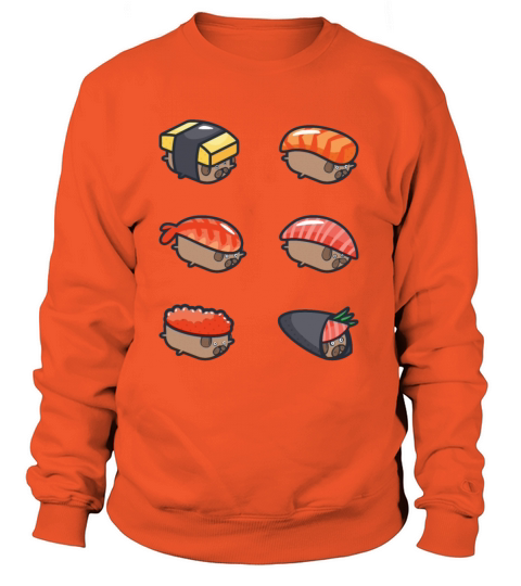 Cute Sushi Pug Funny Women's Sweatshirt