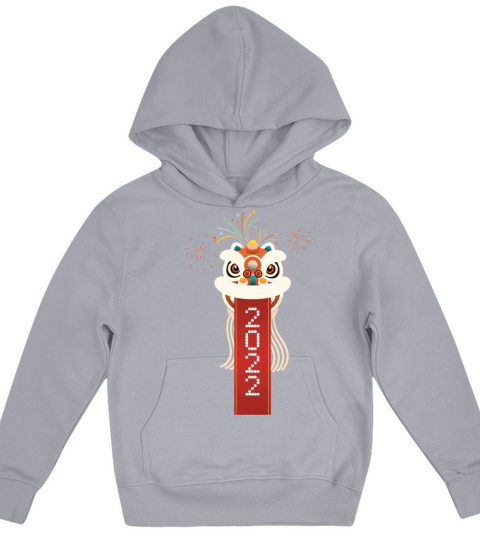 Chinese New Year 2022 Lion Dance shirt Kids Hoodie