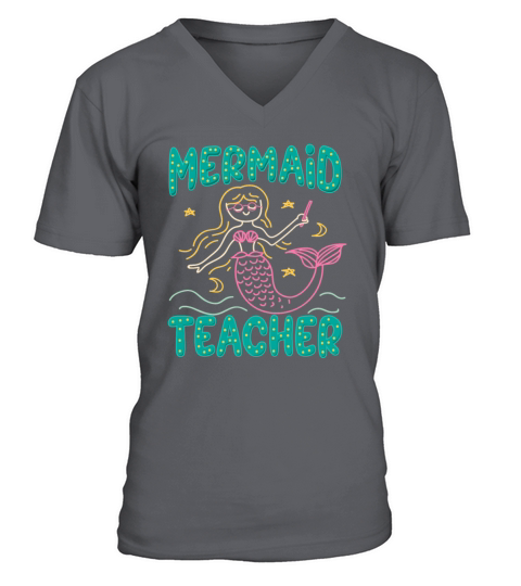 Mermaid Teacher Men's V-Neck T-shirt