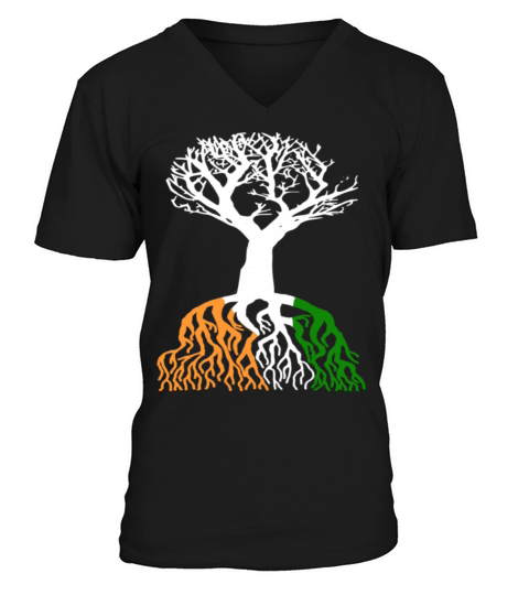 FLAG MEXICO TREE Men's V-Neck T-shirt