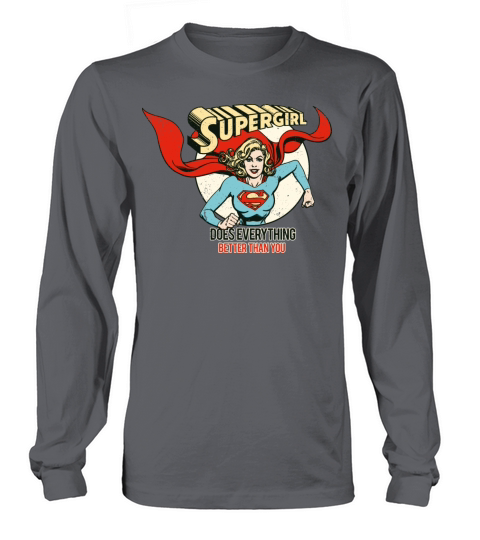 DC Comics Supergirl Better Than You Men's Long Sleeve
