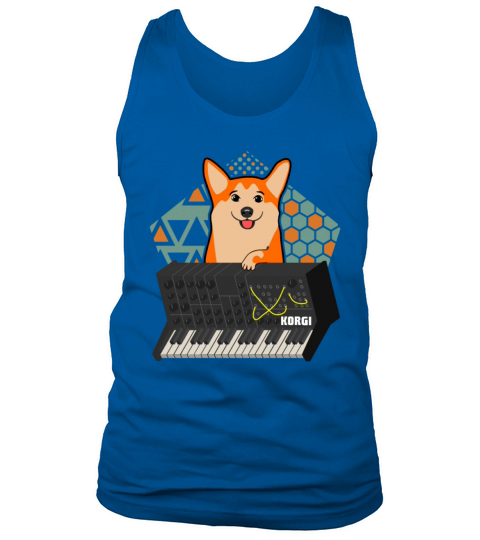 Funny Synthesizer corgi Men's Tank Top