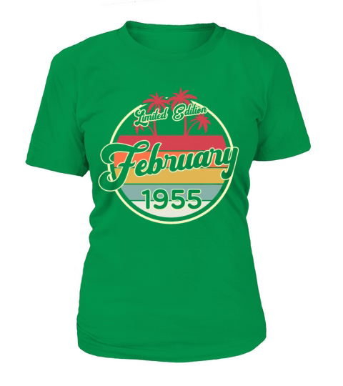 Vintage 80s February 1955 65th Birthday Gift Idea Women's T-Shirt