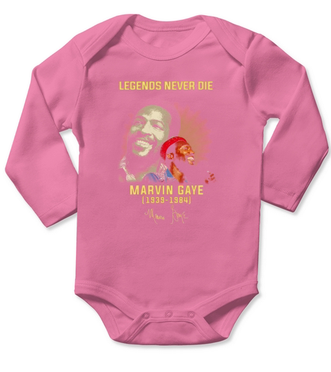 Legends never die Marvin Gaye 1939 1984 Long Sleeve Baby One-Piece