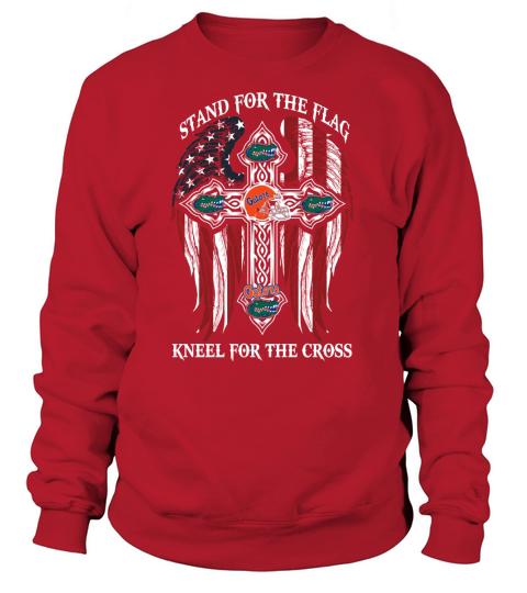 Stand For The Flag Kneel For The Cross - Frontside Sweatshirt Unisex