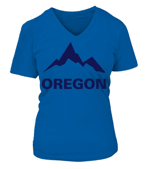 Oregon Mountains Women's V-Neck T-shirt