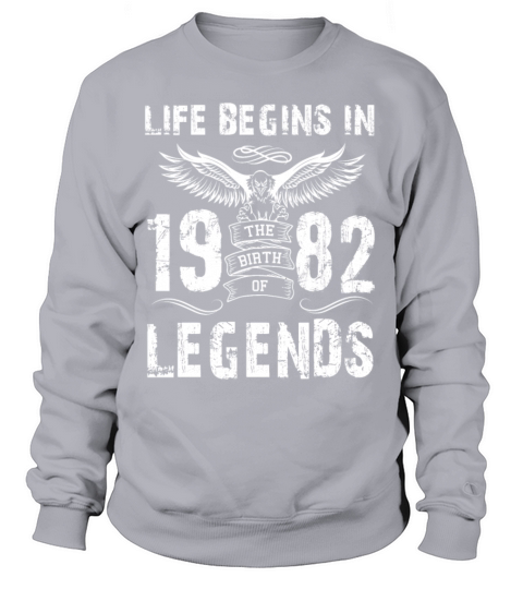 Life Begin In 1982 Legends Women's Sweatshirt