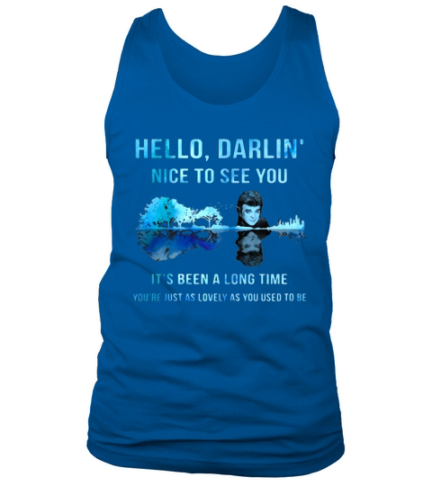 Conway Twitty Hello Darlin’ Nice To See You Guitar Lake Tank Top Unisex