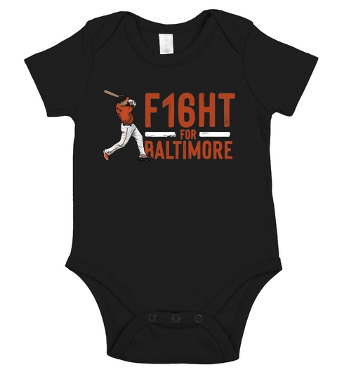 Trey Mancini F16ht For Baltimore Short Sleeve Baby One-Piece